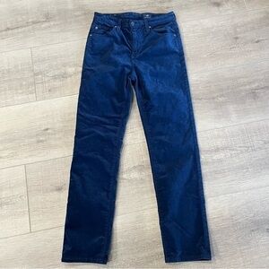 Adriano Goldschmied Isabelle High Rise Straight Crop 25R Blue Corduroy‎ Pants